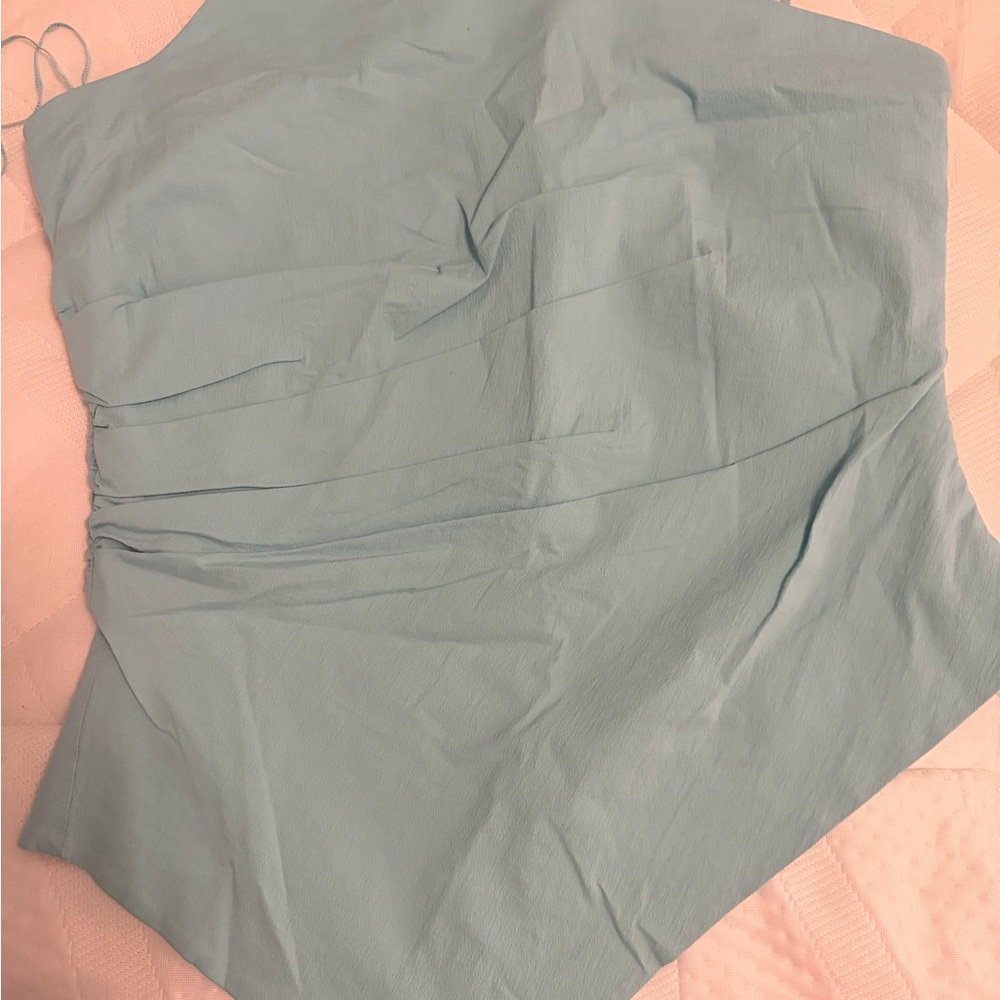 American Eagle Outfitters Light Blue Crop Top